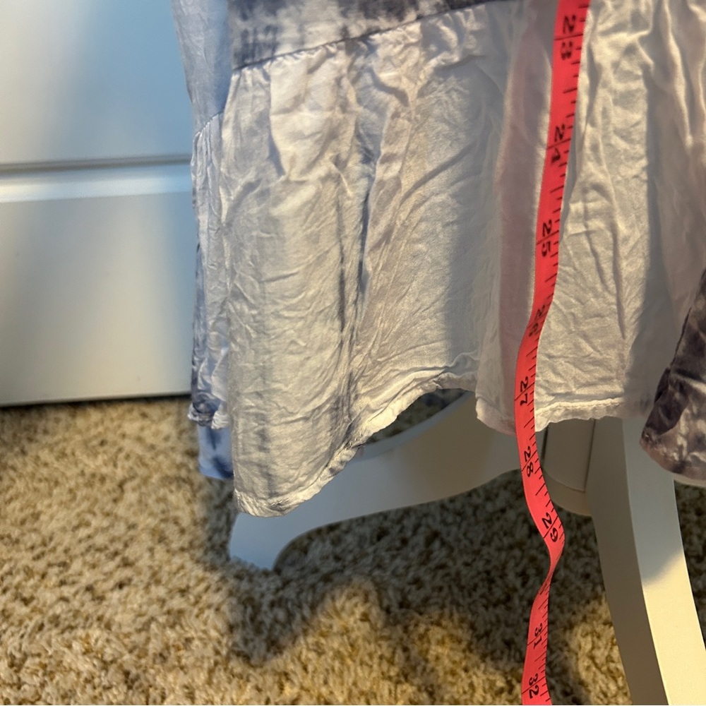 Blue Island Blue and White Tie-Dye Beachy Maxi Skirt - S - Picture 7 of 7